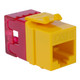 CAT6 RJ45 Keystone Jack for HD Style - Yellow, Single IC1078F6YL CAT6 RJ45 Keystone Jack for HD Style - Yellow, Single IC1078F6YL